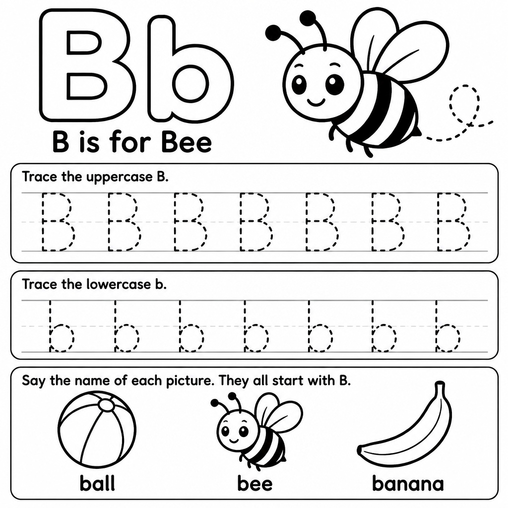 Phonics worksheet sample